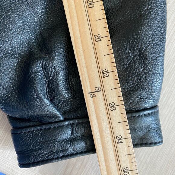 Puma Cleveland Browns Dawg Pound Mens Leather Jacket L Black VTG Y2K Grunge Edgy - Picture 11 of 14